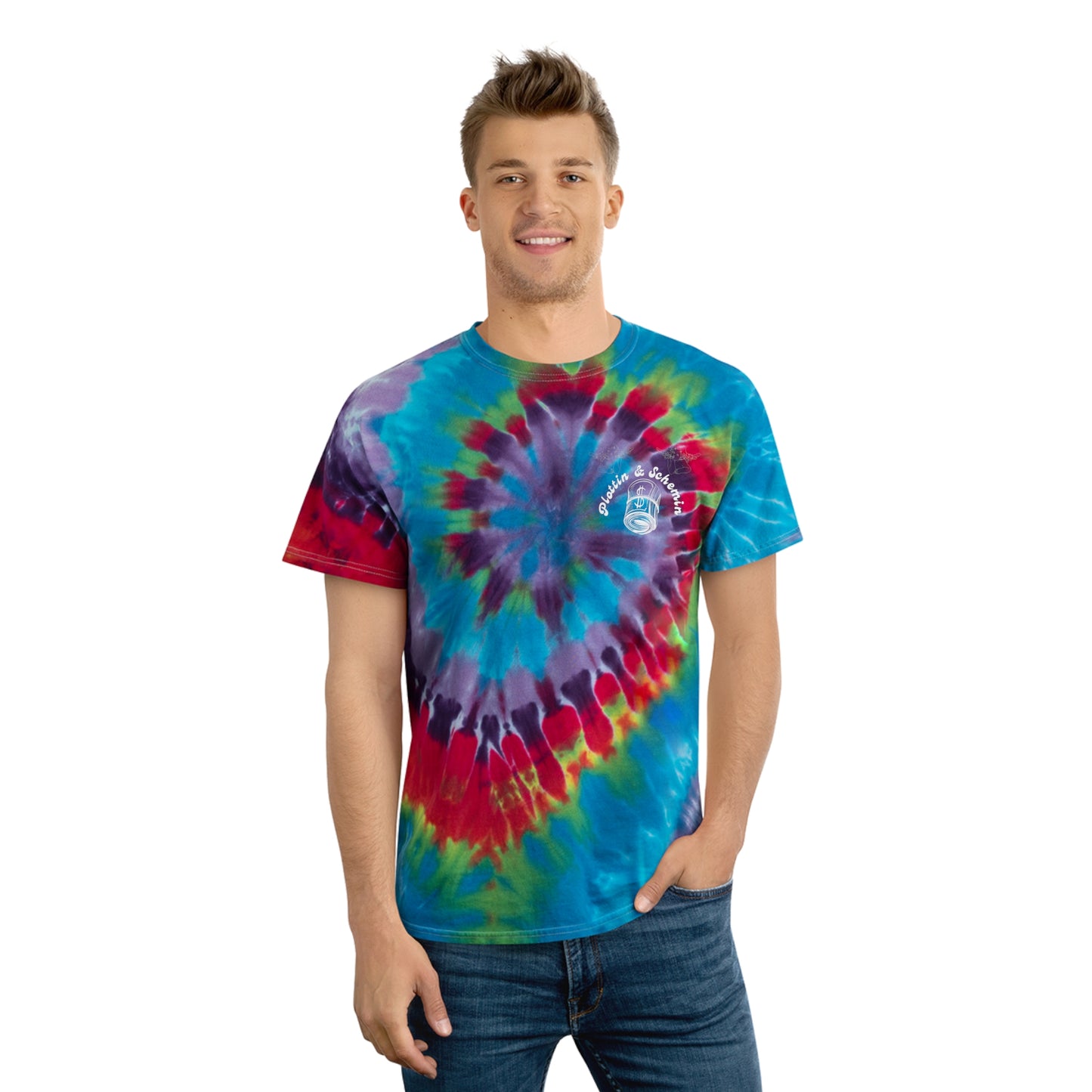 Plottin & $chemin Tie-Dye Spiral Tee