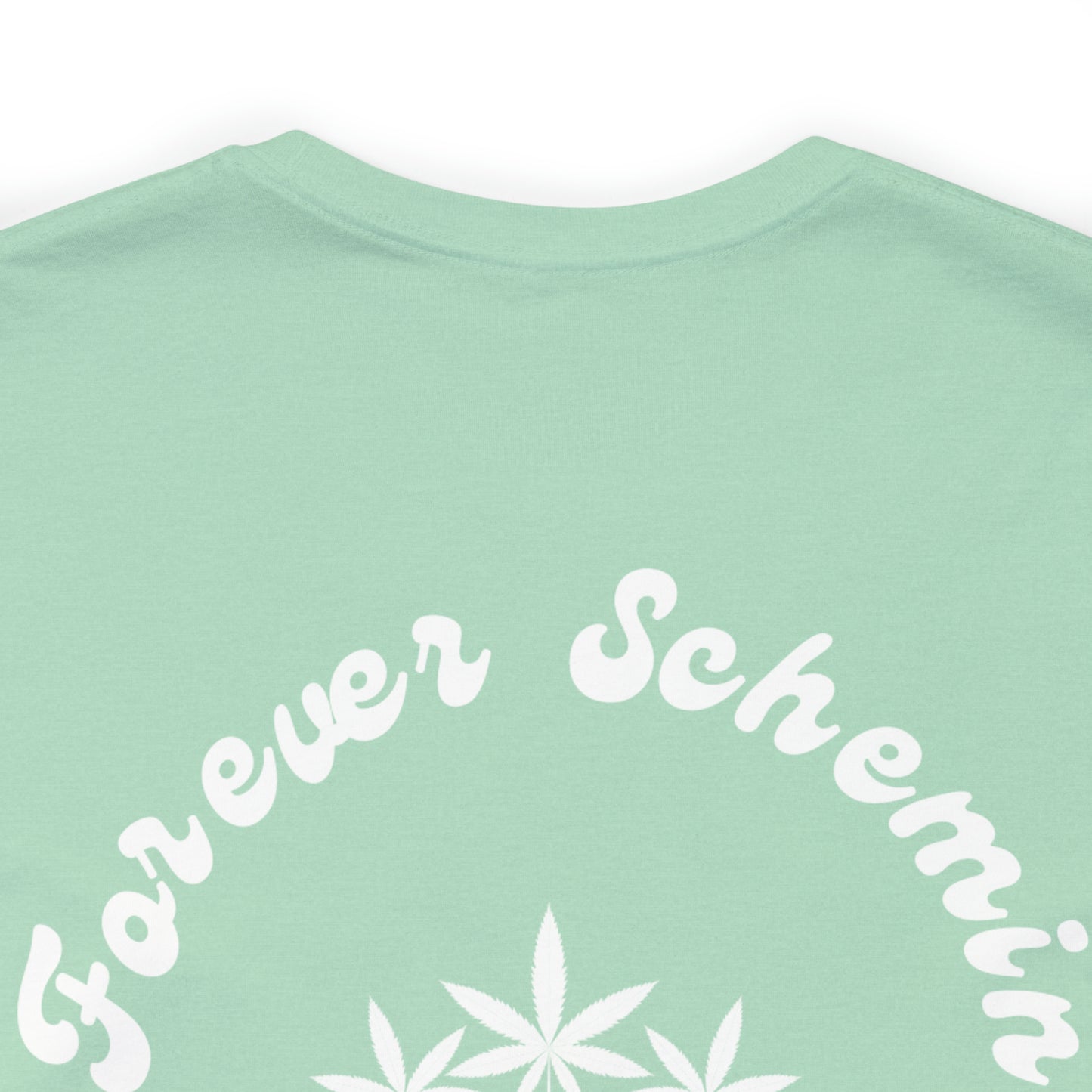 Plottin & $chemin White Font 420 Tee