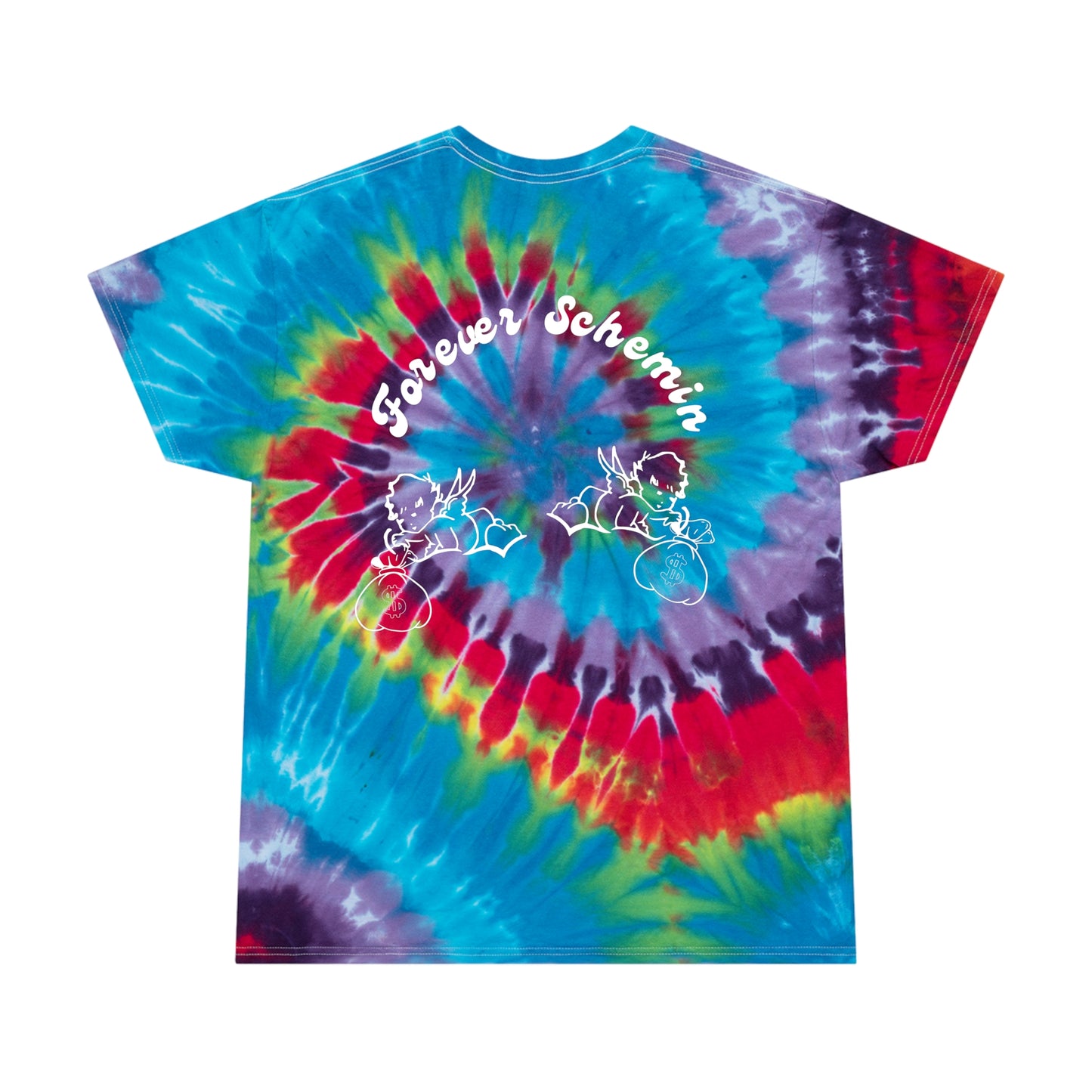 Plottin & $chemin Tie-Dye Spiral Tee