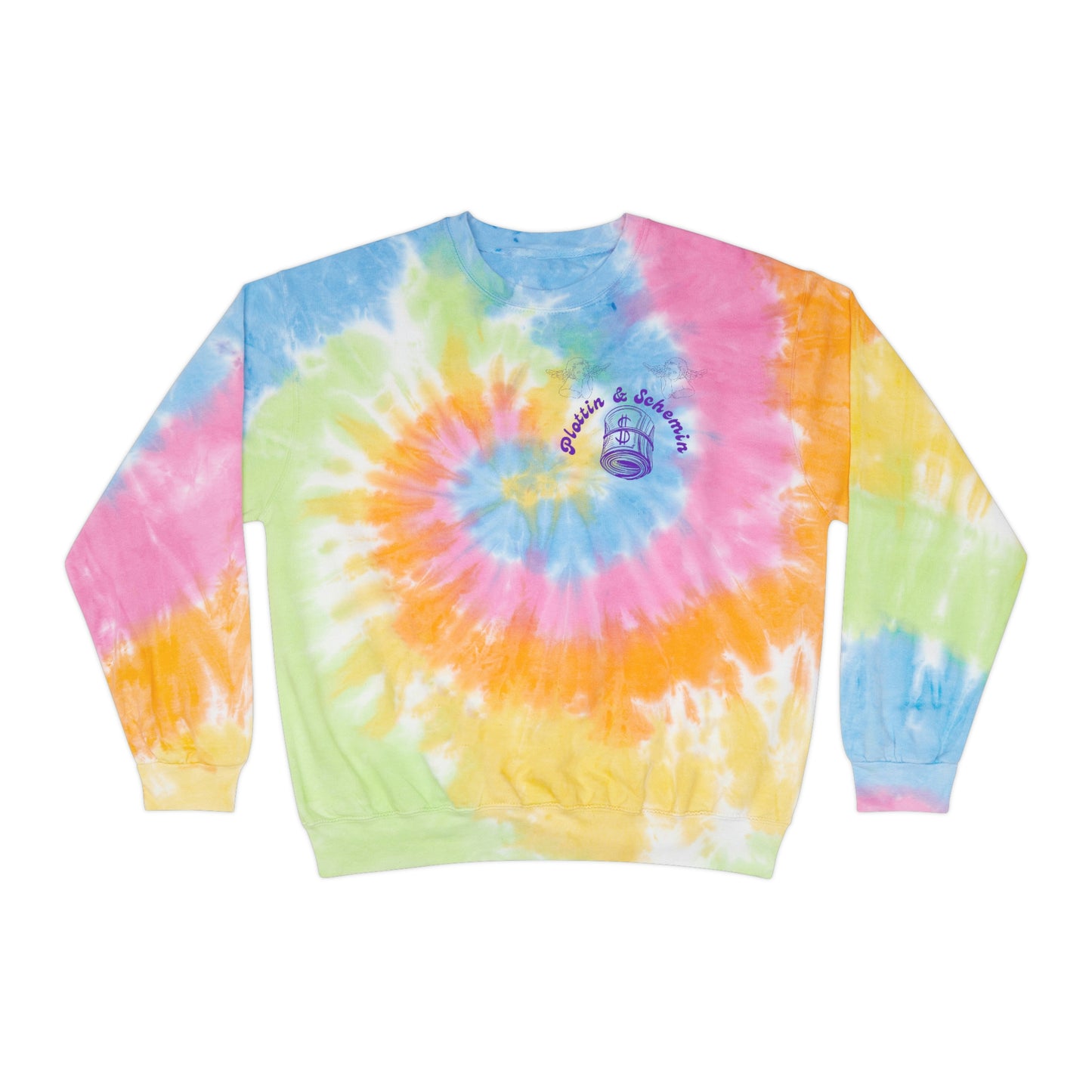 Plottin & $chemin 420 Tie-Dye Crewneck