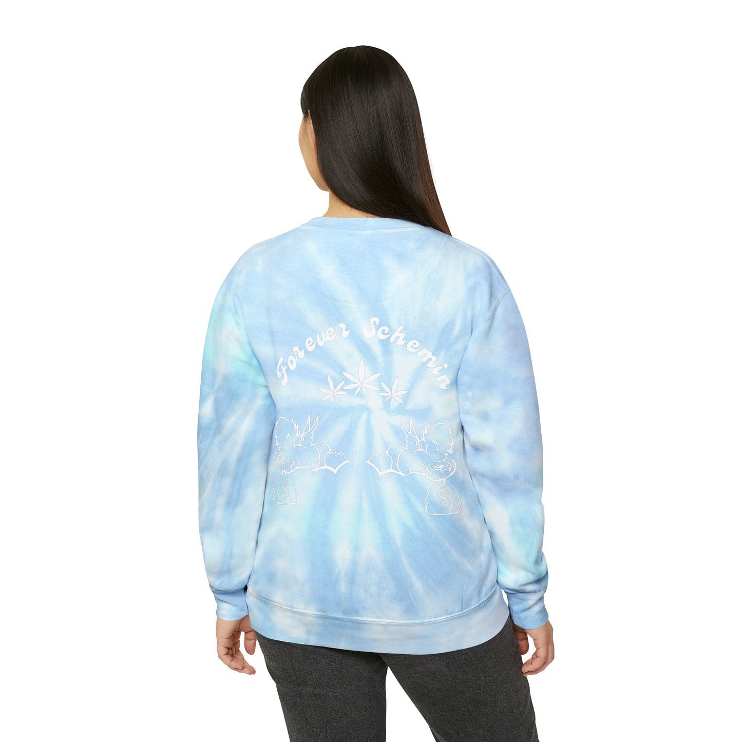 Plottin & $chemin 420 Tie-Dye Crewneck