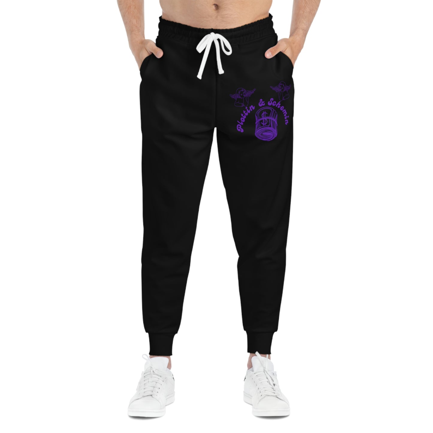 Plottin & $chemin  Black Joggers