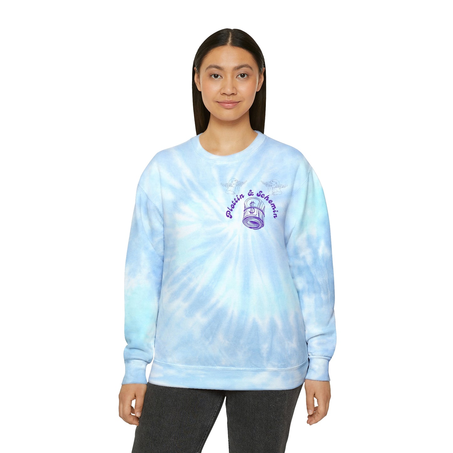 Plottin & $chemin 420 Tie-Dye Crewneck