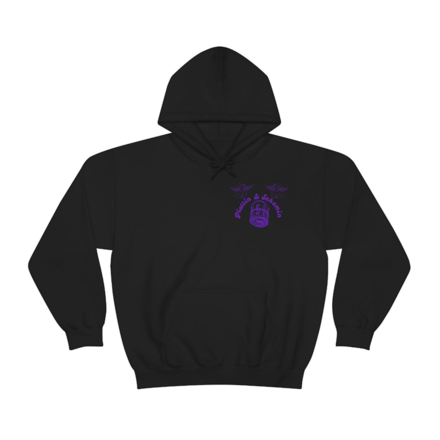 Plottin & $chemin Purp X White Font Pull Over