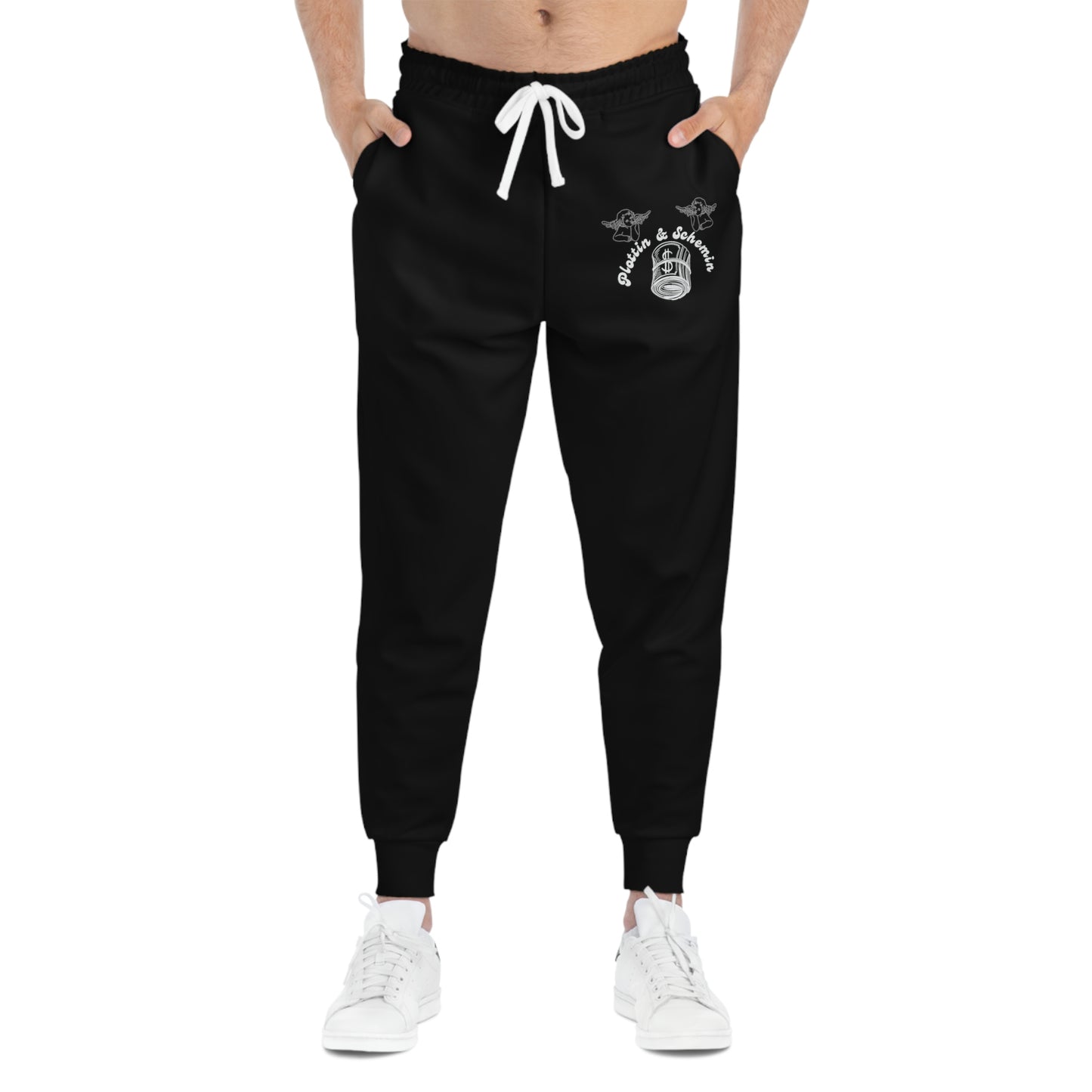 Plottin & $chemin Black X White Joggers