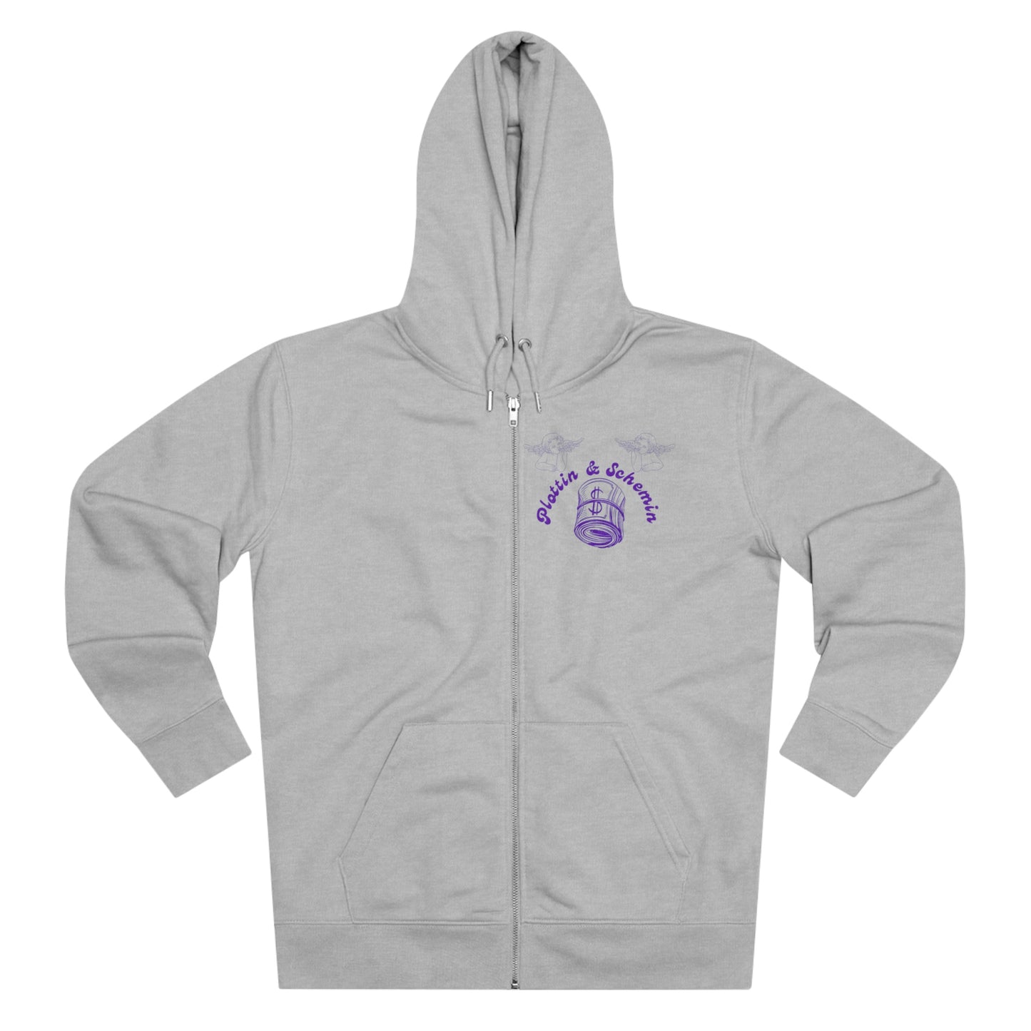 Plottin & $cheminp Purple X White Exclusive Zip Up