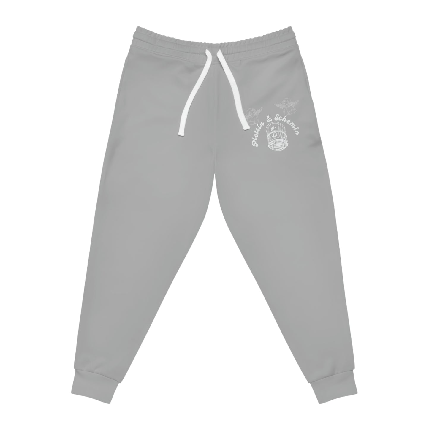 Plottin & $chemin Grey X White Joggers