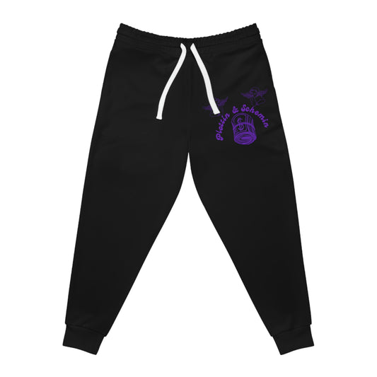 Plottin & $chemin  Black Joggers