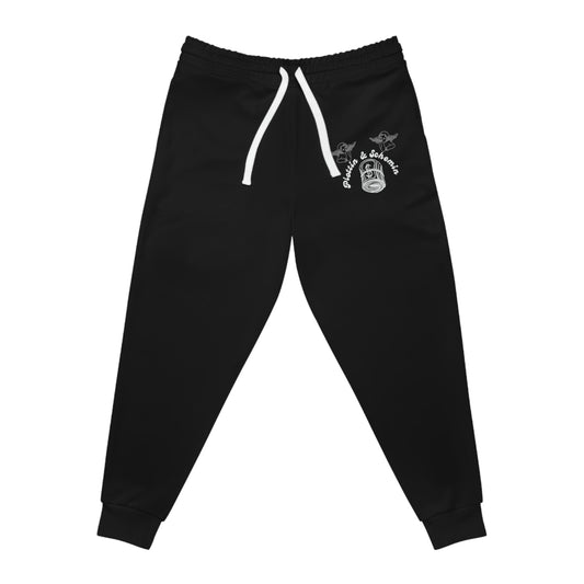 Plottin & $chemin Black X White Joggers