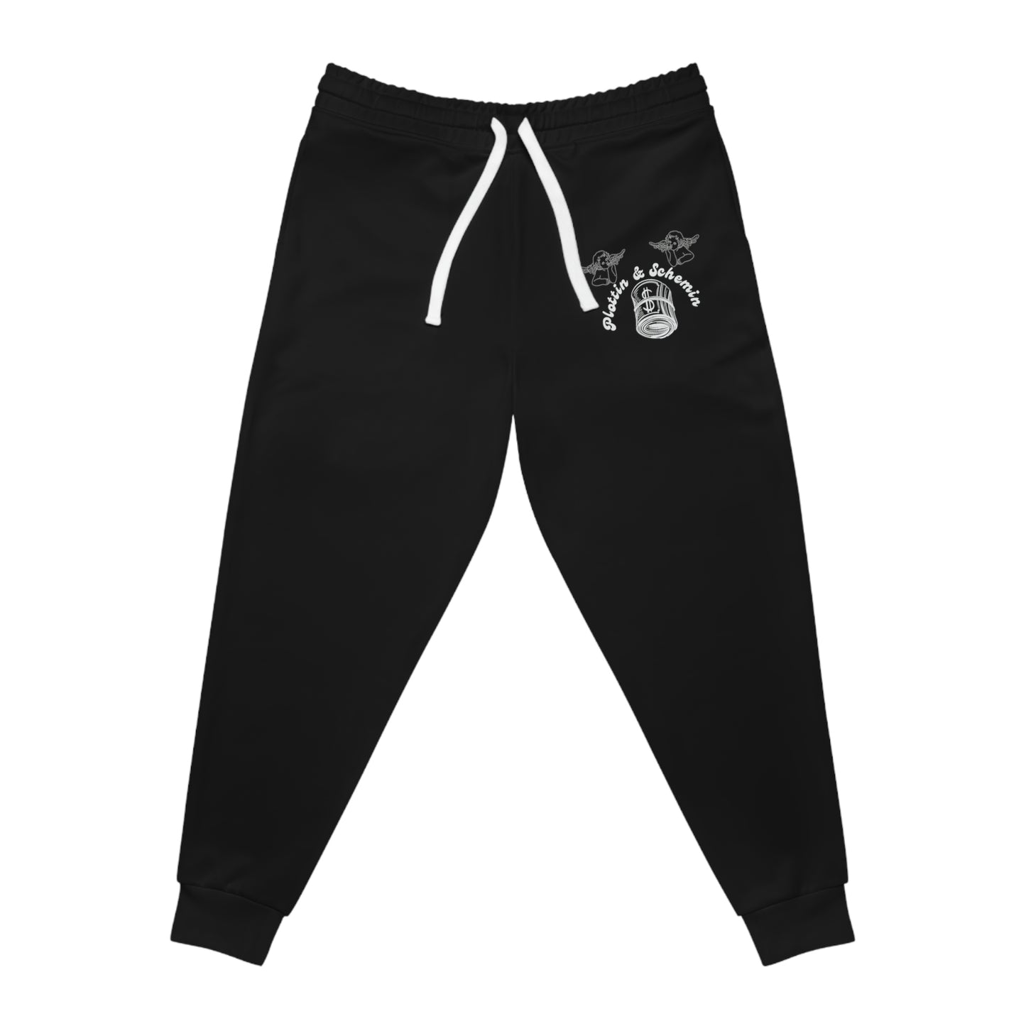 Plottin & $chemin Black X White Joggers