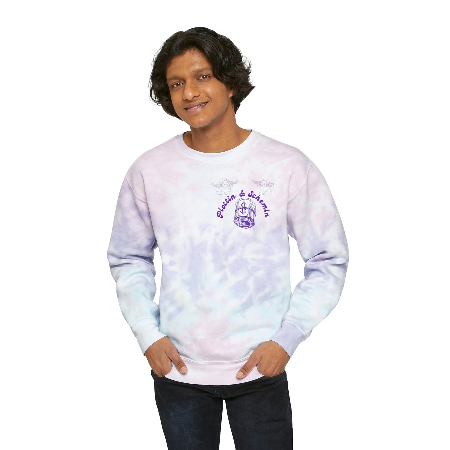 Plottin & $chemin 420 Tie-Dye Crewneck